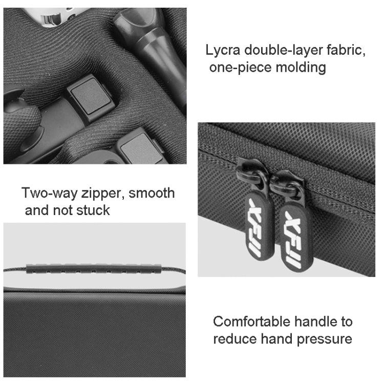 For Insta360 GO 3  XFJI Storage Bag Portable Travel Bag Complete Carrying Case 25.5 x 17.5 x 5.5cm - free shipping - PMC TechLife - Order now!