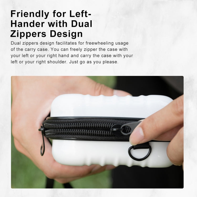 For Insta360 GO 3 AMagisn Hard Shell Storage Bag Waterproof Bag(Pearl White) - free shipping - PMC TechLife - Order now!