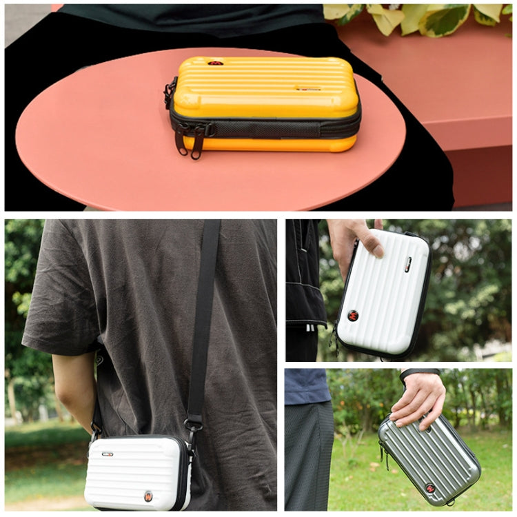 For Insta360 GO 3 AMagisn Hard Shell Storage Bag Waterproof Bag(Pearl White) - Case & Bags by aMagisn | Online Shopping South Africa | PMC Jewellery