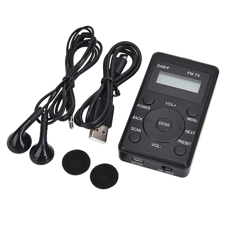 HanRongda HRD-100 Portable Digital Display DAB+ / DAB / FM Radio(Black) - free shipping - PMC TechLife - Order now!