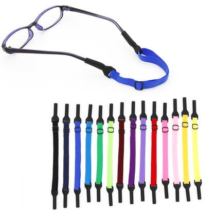 10pcs Short Style Glasses Non-Slip Rope Adjustable Elastic Sports Legs Anti-Drop Fixed Strap(Deep Purple) - Glasses Accessories by PMC Jewellery | Online Shopping South Africa | PMC Jewellery