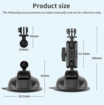 TELESIN Car Action Camera Holder Suction Cup 360 Degree Adjustable - Holder by TELESIN | Online Shopping South Africa | PMC Jewellery