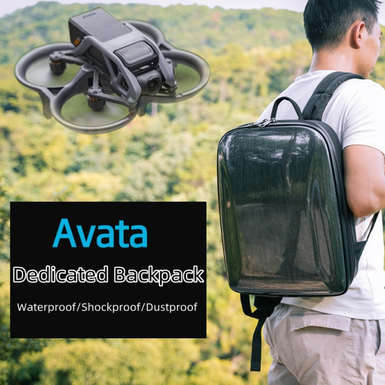For DJI AVATA Storage Bag Hard Shell Waterproof Shoulder Bag Backpack(Black EVA Lining) - Case & Bags by PMC Jewellery | Online Shopping South Africa | PMC Jewellery