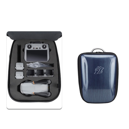 For DJI AIR 3 Hard Shell Storage Bag Portable Protective Backpack(Blue) - Backpacks & Bags by PMC Jewellery | Online Shopping South Africa | PMC Jewellery
