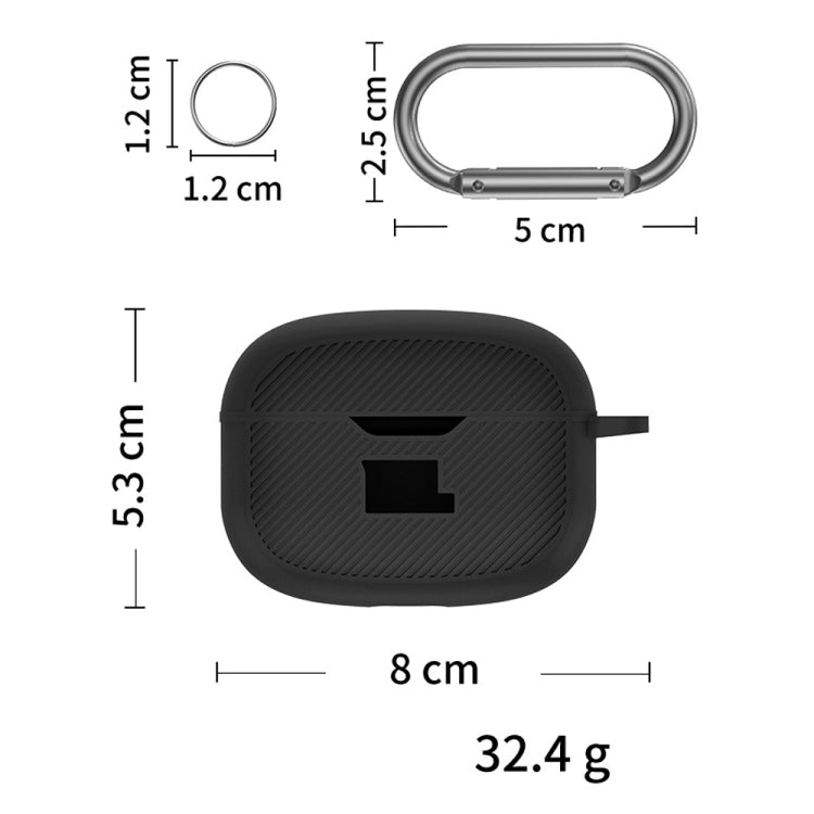 For JBL Vibe Beam Headphone Silicone Waterproof Dustproof Protective Case(Light Purple) - JBL Earphone Case by PMC TechLife | Online Shopping South Africa | PMC TechLife