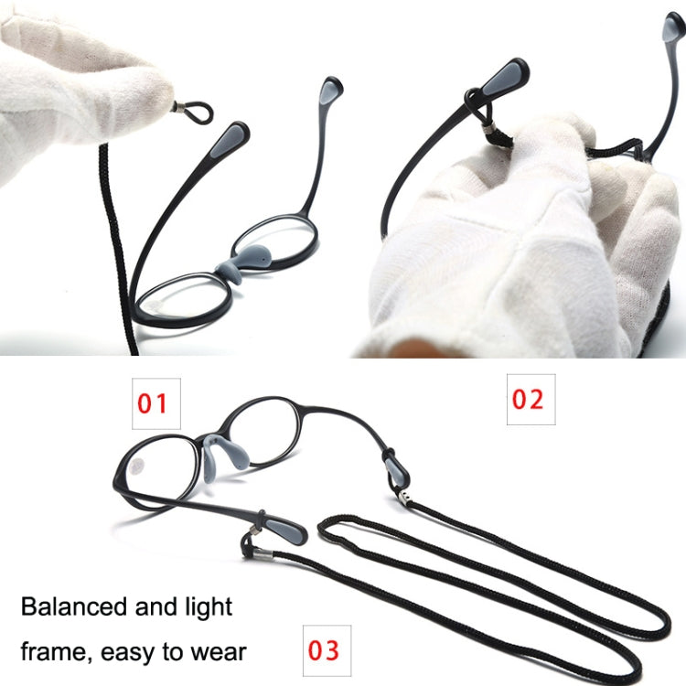 Portable Magnifying Glass Presbyopic Glasses Silicone Anti-Blue Light Reading Glasses, Degree: +200(Light Gray) - Presbyopic Glasses by PMC Jewellery | Online Shopping South Africa | PMC Jewellery