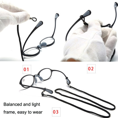 Portable Magnifying Glass Presbyopic Glasses Silicone Anti-Blue Light Reading Glasses, Degree: +150(Light Orange) - Presbyopic Glasses by PMC Jewellery | Online Shopping South Africa | PMC Jewellery