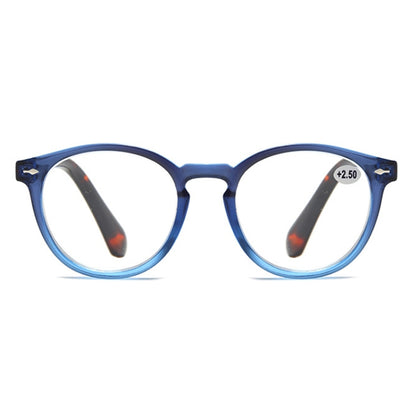 Retro Flexible Durable Portability HD Presbyopic Glasses +400(Graduate Blue) - Presbyopic Glasses by PMC Jewellery | Online Shopping South Africa | PMC Jewellery