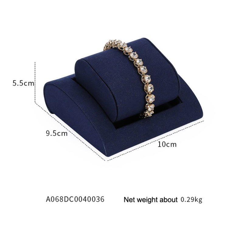 10x9.5x5.5cm Activity Bracelet Holder Jewelry Display Props Blue Microfiber Window Necklace Earring Ring Stand - Jewelry Storages by PMC Jewellery | Online Shopping South Africa | PMC Jewellery