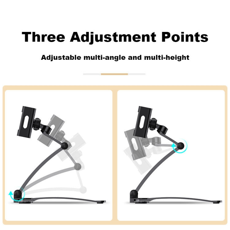 2 In 1 Aluminum Alloy Tablet PC Holder Wall Mount Mobile Phone Holder(Silver) - Desktop Holder by PMC TechLife | Online Shopping South Africa | PMC TechLife