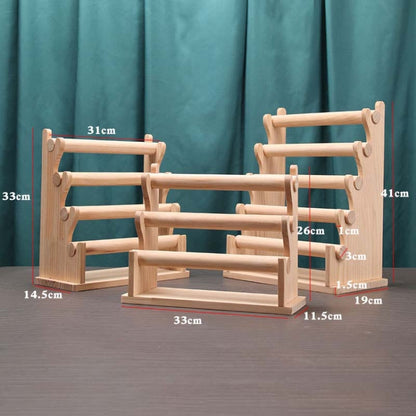 Solid Wood Detachable Jewelry Display Stand Watch Bangle Bracelet Storage Display Rack, Style: Three Layers - Jewelry Storages by PMC Jewellery | Online Shopping South Africa | PMC Jewellery