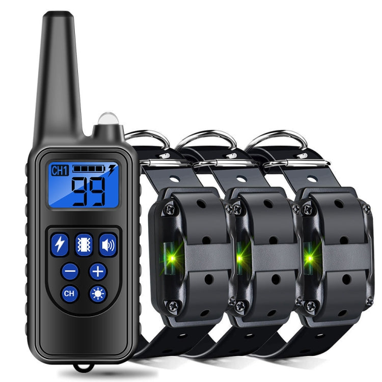 800m Remote Control Stop Barker Dog Trainer Smart Anti-Disturbance Vibration Collar, Specification: With 3 Collars - Training Aids by PMC TechLife | Online Shopping South Africa | PMC TechLife | Buy Now Pay Later Mobicred