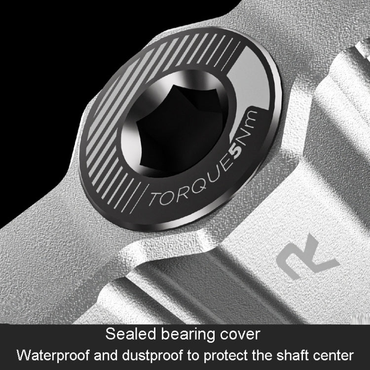 ENLEE R5 1pair Mountain Bike Pedals Bicycle Cycling Wider Non-Slip Footrest Bearing(Black) - Pedals by ENLEE | Online Shopping South Africa | PMC TechLife | Buy Now Pay Later Mobicred