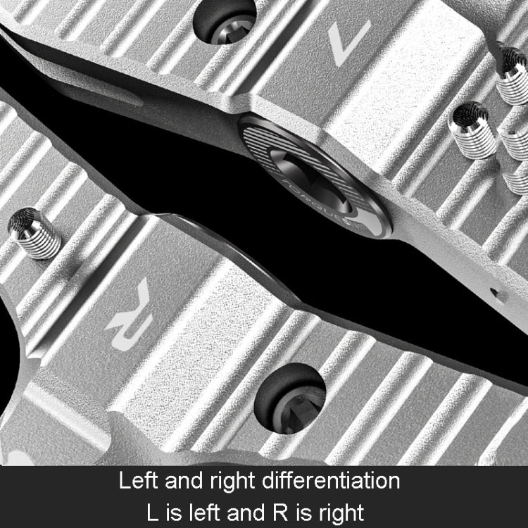 ENLEE R5 1pair Mountain Bike Pedals Bicycle Cycling Wider Non-Slip Footrest Bearing(Black) - Pedals by ENLEE | Online Shopping South Africa | PMC TechLife | Buy Now Pay Later Mobicred