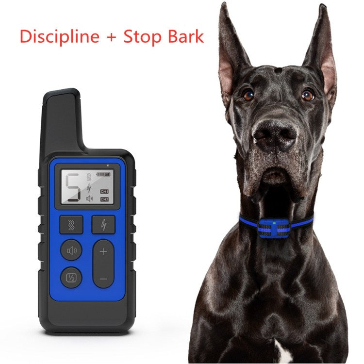 500m Dog Training Bark Stopper Remote Control Electric Shock Waterproof Electronic Collar(Orange) - Training Aids by PMC TechLife | Online Shopping South Africa | PMC TechLife | Buy Now Pay Later Mobicred