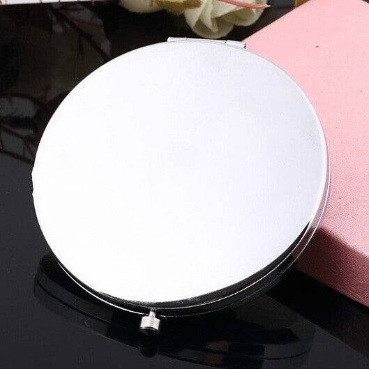 Handmade Makeup Mirror Purple Rose Portable Double-side Mirror - Mirror by PMC Jewellery | Online Shopping South Africa | PMC Jewellery