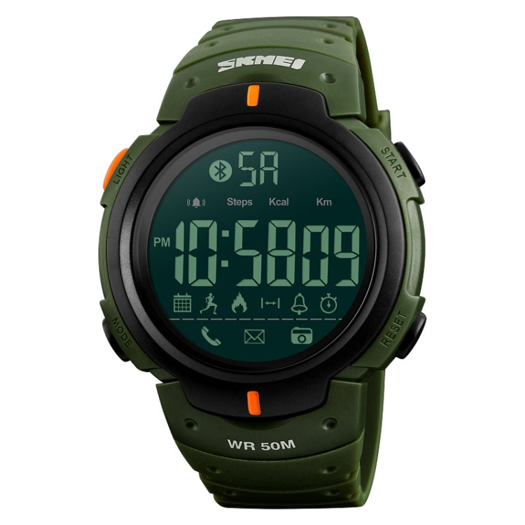 SKMEI 1301 Multifunction 50m Waterproof Sports Bluetooth Smart Watch, Compatible with Android & iOS System(Army Green) - Sport Watches by SKMEI | Online Shopping South Africa | PMC Jewellery | Buy Now Pay Later Mobicred