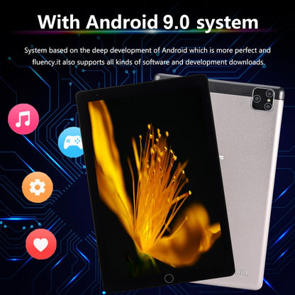 BDF P8 3G Phone Call Tablet PC, 8 inch, 2GB+32GB, Android 9.0, MTK8321 Octa Core Cortex-A7, Support Dual SIM & Bluetooth & WiFi & GPS, EU Plug(Silver) - BDF by BDF | Online Shopping South Africa | PMC Jewellery | Buy Now Pay Later Mobicred