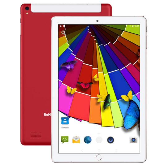 BDF P10 3G Phone Call Tablet PC, 10 inch, 2GB+32GB, Android 9.0, MTK8321 Octa Core, Support Dual SIM & Bluetooth & WiFi & GPS, EU Plug(Red) - BDF by BDF | Online Shopping South Africa | PMC Jewellery