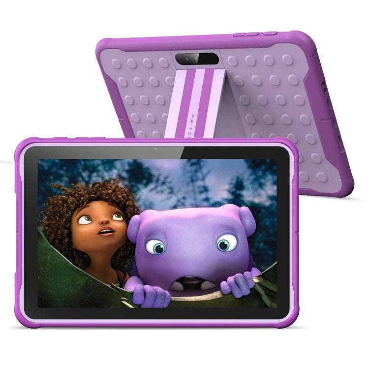 Pritom K10 Kids Tablet PC, 10.1 inch, 2GB+32GB, Android 10 Unisoc SC7731E Quad Core CPU, Support 2.4G WiFi / 3G Phone Call, Global Version with Google Play (Purple) -  by PRITOM | Online Shopping South Africa | PMC Jewellery | Buy Now Pay Later Mobicred