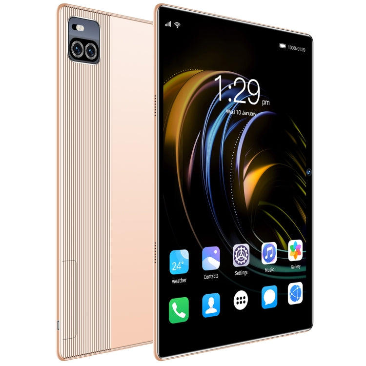 X101 3G Phone Call Tablet PC, 10.1 inch, 2GB+16GB, Android 5.1 MT6592 Octa Core, Support Dual SIM, WiFi, Bluetooth, GPS (Gold) - 10.1 inch by PMC Jewellery | Online Shopping South Africa | PMC Jewellery