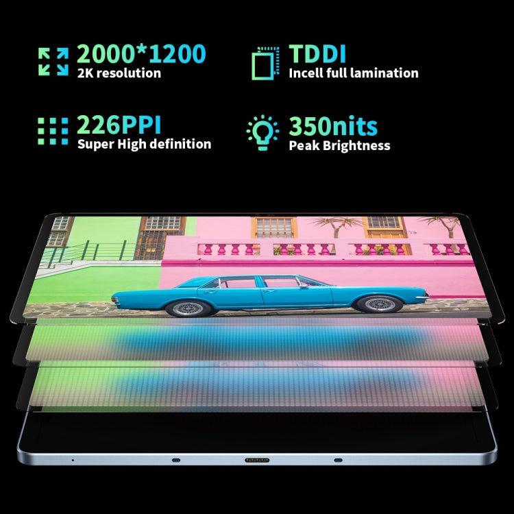 HEADWOLF Hpad1 4G LTE, 10.4 inch, 8GB+128GB, Android 11 Unisoc T618 Octa Core up to 2.0GHz, Support Dual SIM & WiFi & Bluetooth, Global Version with Google Play, US Plug(Blue) - free shipping - PMC TechLife - Order now!