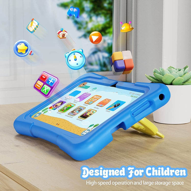 Pritom K7 Pro Kids Education Tablet PC, 7.0 inch, 2GB+32GB, Android 11 Allwinner A100 Quad Core CPU, Support 2.4G WiFi / Bluetooth / Dual Camera, Global Version with Google Play, US Plug(Blue) -  by PRITOM | Online Shopping South Africa | PMC Jewellery | Buy Now Pay Later Mobicred