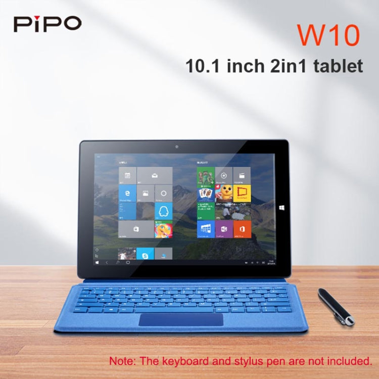 PiPO W10 2 in 1 Tablet PC, 10.1 inch, 6GB+64GB, Windows 10 System, Intel Gemini Lake N4120 Quad Core up to 2.6GHz, without Keyboard & Stylus Pen, Support Dual Band WiFi & Bluetooth & TF Card & HDMI, US Plug - free shipping - PMC TechLife - Order now!