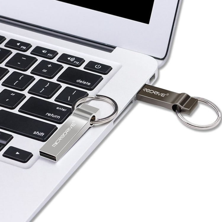 MicroDrive 32GB USB 2.0 Metal Keychain U Disk (Black) - free shipping - PMC TechLife - Order now!