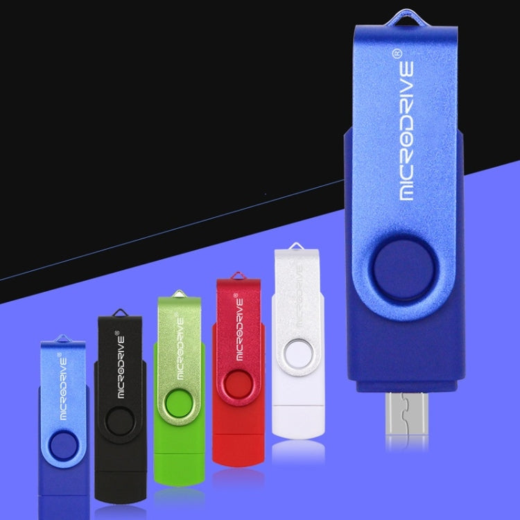 MicroDrive 32GB USB 2.0 Mobile Computer Dual-use Rotating OTG Metal U Disk (Pink) - USB Flash Drives by MicroDrive | Online Shopping South Africa | PMC TechLife | Buy Now Pay Later Mobicred