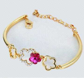 Gold Plated Flower Bracelet